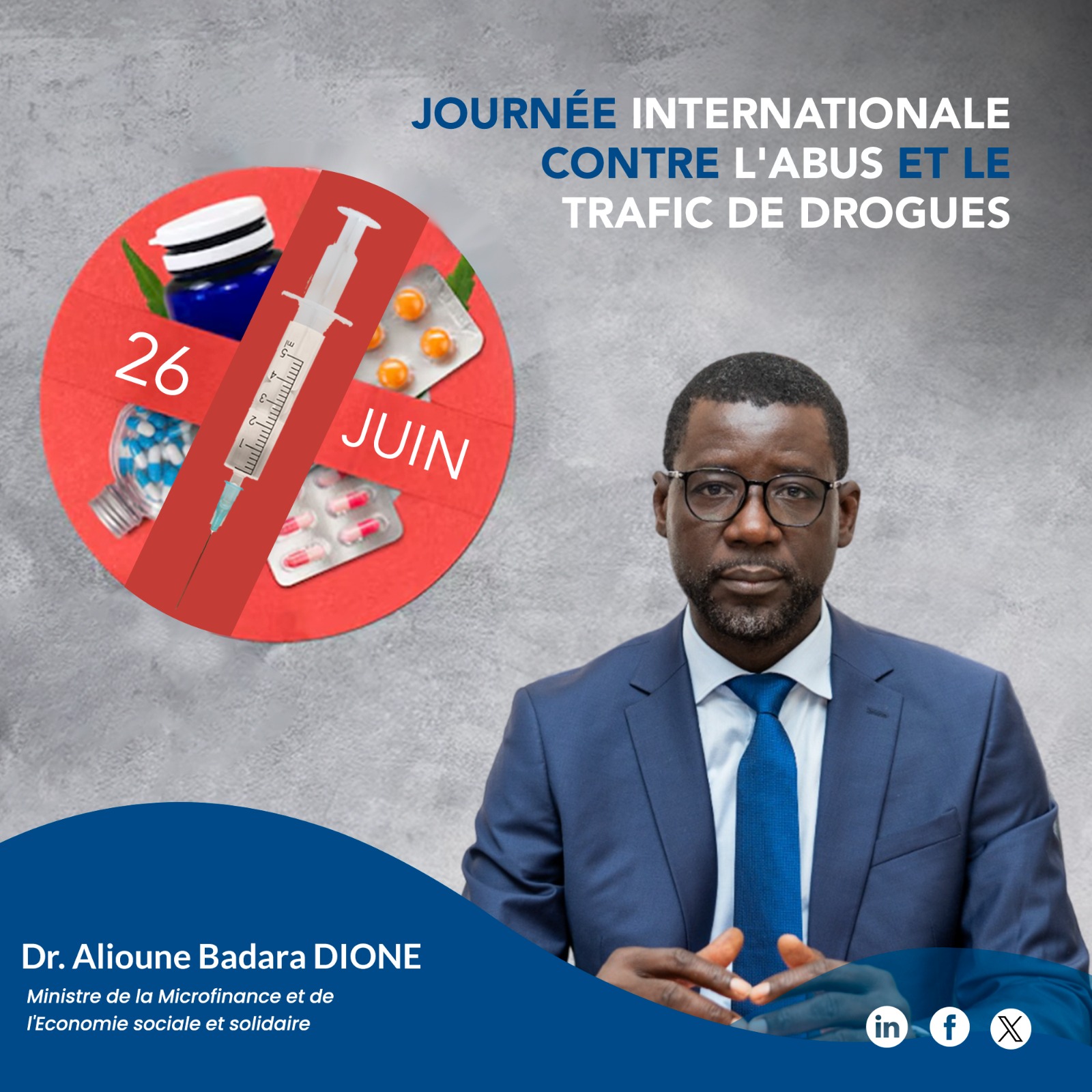  Journée Internationale contre l'Abus et le Trafic de Drogues
