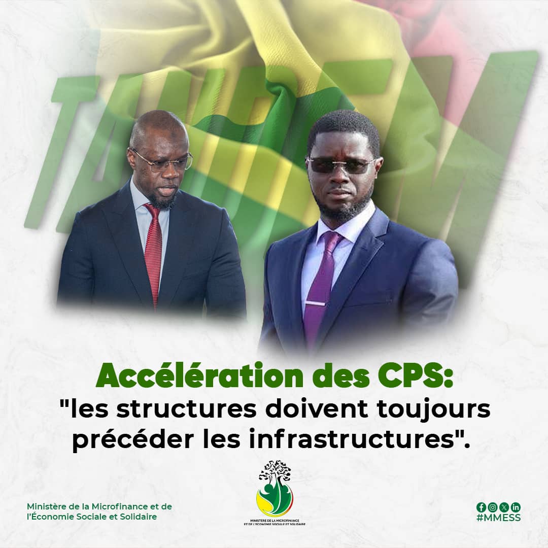 Accélération de la mise en place des Coopératives productives solidaires (CPS) : "les structures doivent toujours précéder les infrastructures